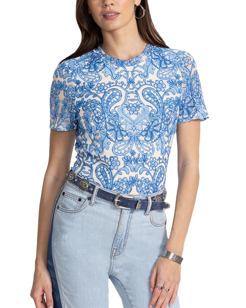 Джонни Вас Элеанор Мэш футболка Johnny Was, синий
Джонни Вас Элеанор Мэш футболка Johnny Was, синий