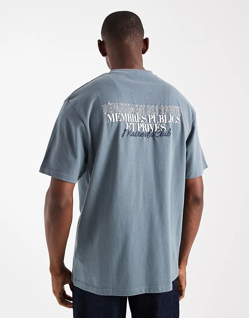 Футболка свободного кроя с графическим принтом, потертая, серого цвета
Футболка свободного кроя с графическим принтом, потертая, серого цвета