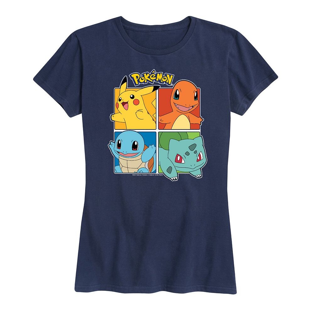 Женская футболка с квадратным рисунком Pokemon Partner Licensed Character, темно-синий
Женская футболка с квадратным рисунком Pokemon Partner Licensed Character, темно-синий