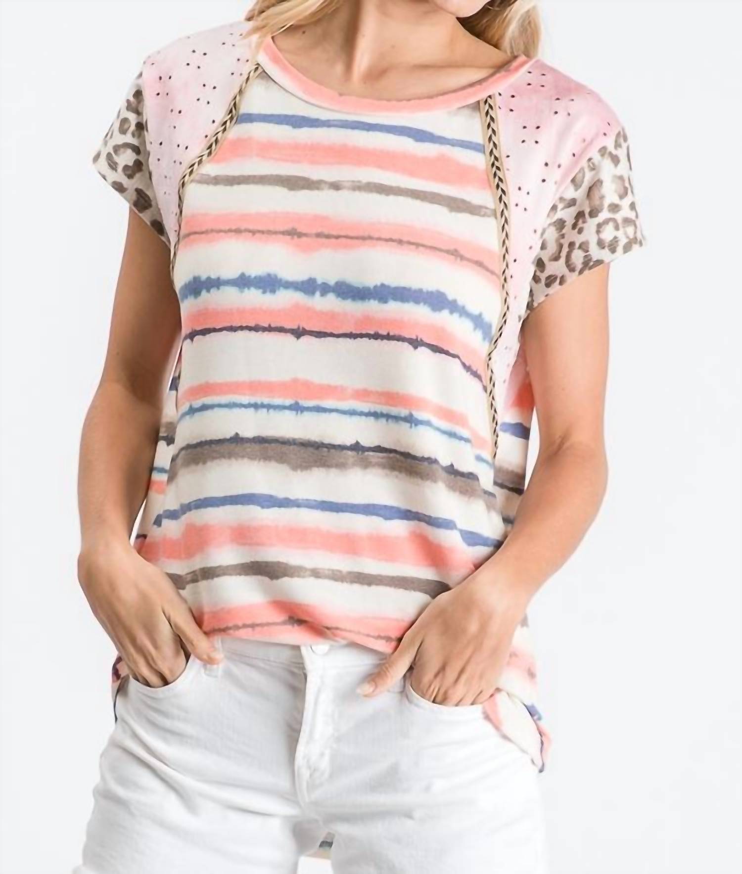 Коралловая рубашка в полоску и с леопардовым принтом 7th Ray
Коралловая рубашка в полоску и с леопардовым принтом 7th Ray