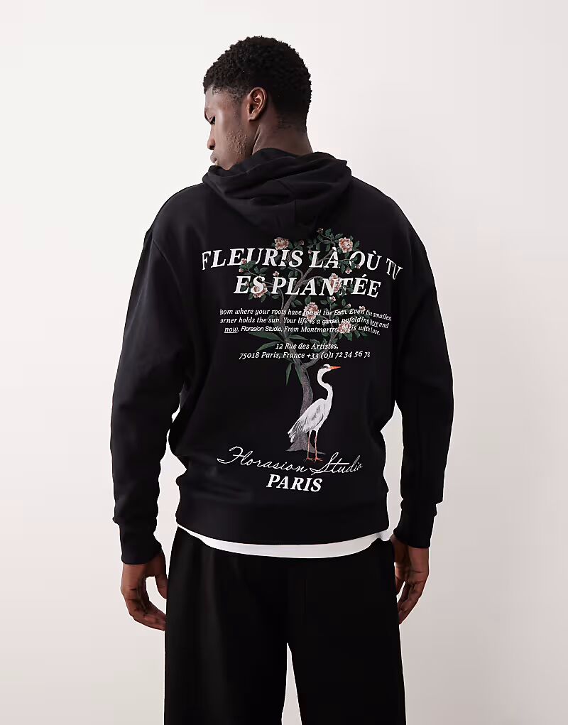 Свободная толстовка с капюшоном с цветочным принтом черного цвета Asos Design
Свободная толстовка с капюшоном с цветочным принтом черного цвета Asos Design