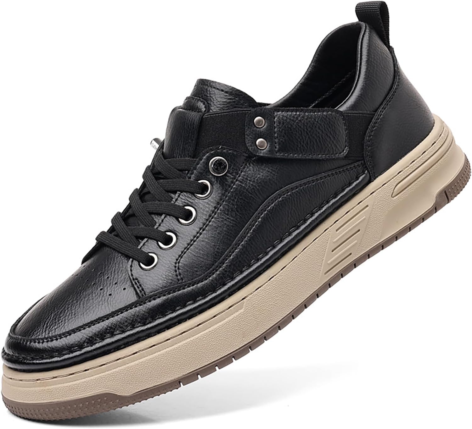 Мужские кожаные кроссовки ручной работы SIYAKE, модные, классические, на шнуровке, с округлым носком, для бизнеса и повседневной носки, комфортные, с нескользящей подошвой, для тенниса, вождения и прогулок, черный
Мужские кожаные кроссовки ручной работы SIYAKE, модные, классические, на шнуровке, с округлым носком, для бизнеса и повседневной носки, комфортные, с нескользящей подошвой, для тенниса, вождения и прогулок, черный