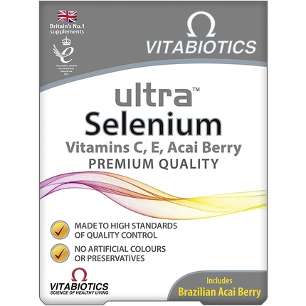 Ультра Селен 30 таблеток 59 г Vitabiotics
Ультра Селен 30 таблеток 59 г Vitabiotics