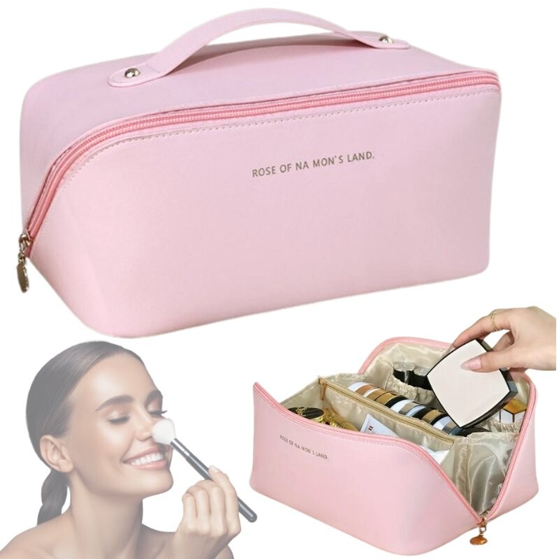 Женский дорожный футляр-органайзер для косметики в самолете, розовый IMITI
Женский дорожный футляр-органайзер для косметики в самолете, розовый IMITI
