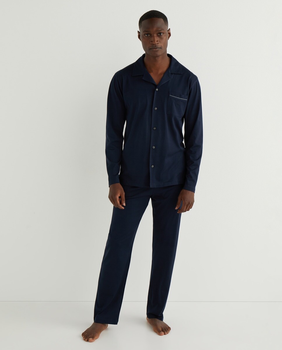 Длинная синяя мужская пижама ZD, темно-синий
Длинная синяя мужская пижама ZD, темно-синий