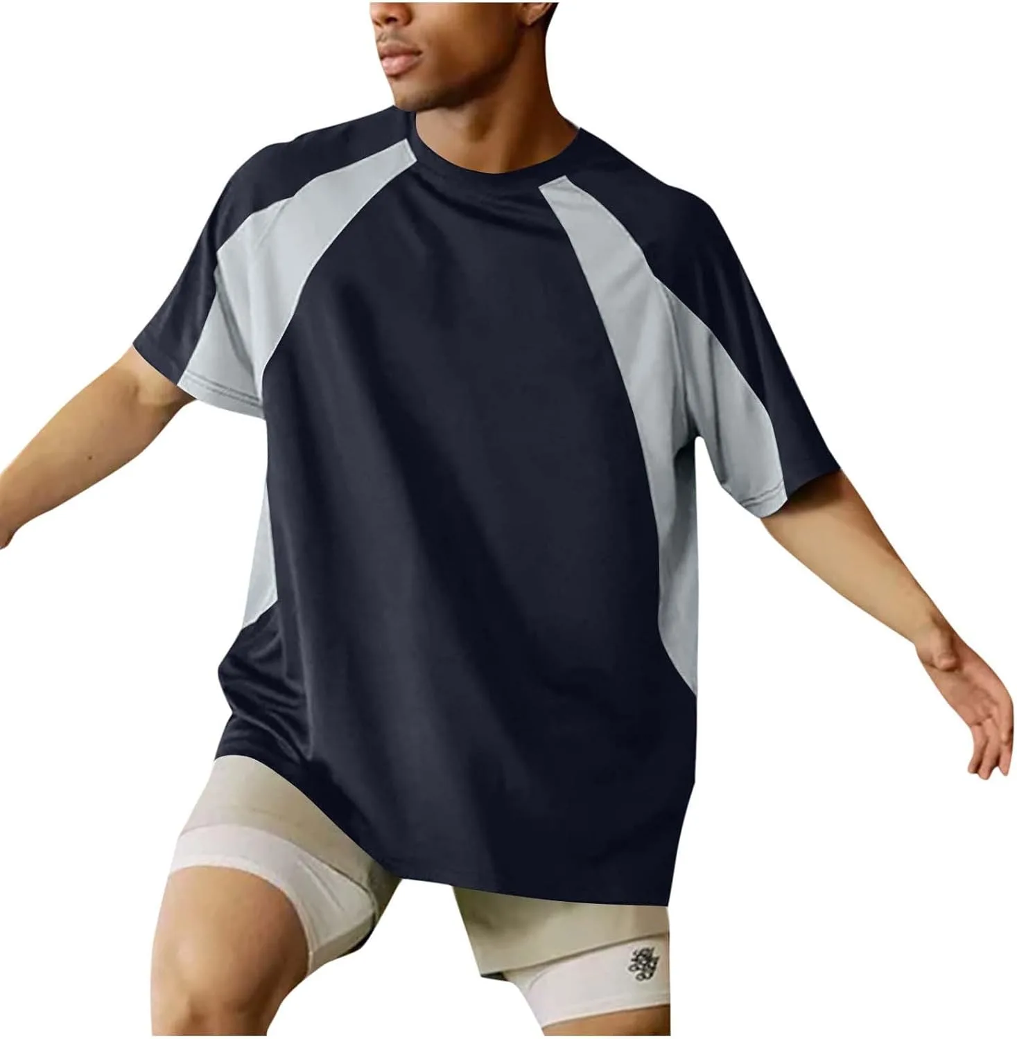 Мужская футболка Quick Dry Athletic Running с коротким рукавом и цветным блоком
Мужская футболка Quick Dry Athletic Running с коротким рукавом и цветным блоком