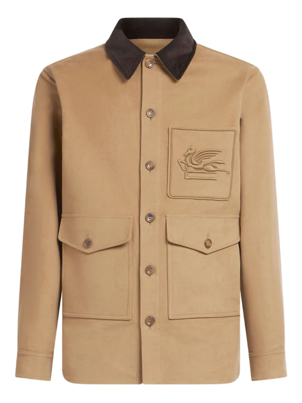 Куртка с вышивкой Pegaso Etro, нейтральный
Куртка с вышивкой Pegaso Etro, нейтральный