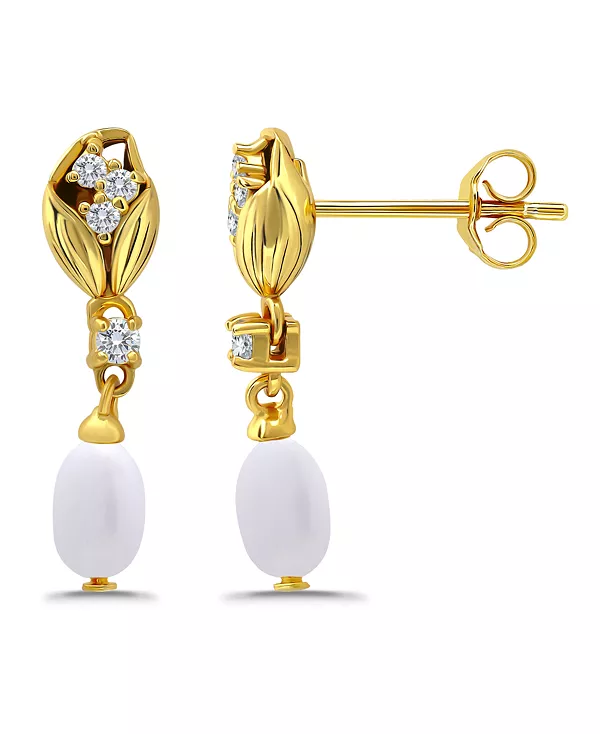 Серьги-Гвоздики Macy с овальным пресноводным культивированным жемчугом и кубическим цирконием в форме тюльпана Macy'S, gold
Серьги-Гвоздики Macy с овальным пресноводным культивированным жемчугом и кубическим цирконием в форме тюльпана Macy'S, gold