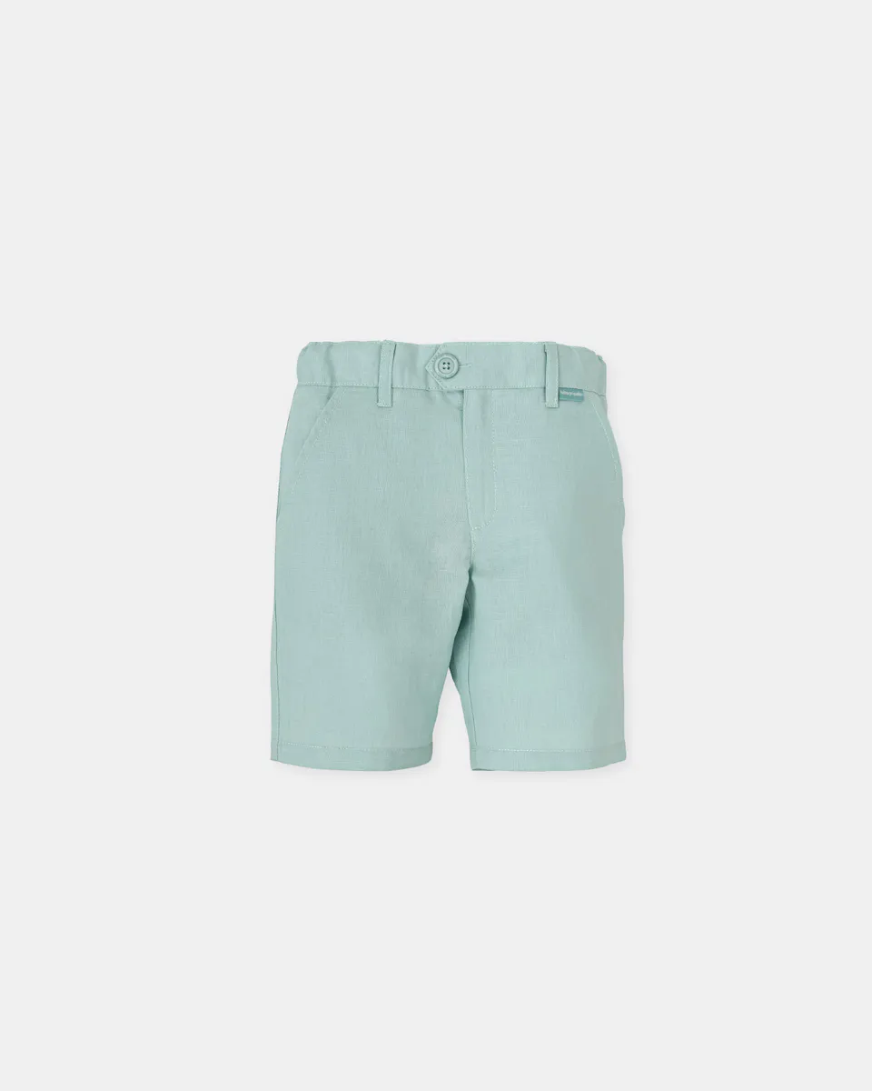 Льняные шорты-бермуды для мальчиков с петлями для ремня на талии Tutto Piccolo, бирюзовый
Льняные шорты-бермуды для мальчиков с петлями для ремня на талии Tutto Piccolo, бирюзовый