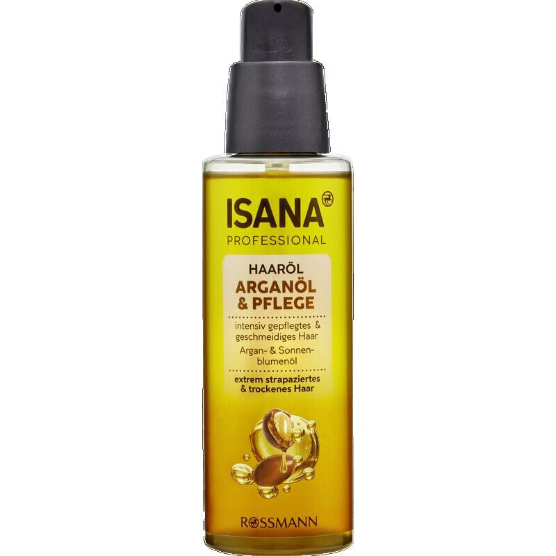 Масло для волос аргановое масло и уход ISANA, 100 ml
Масло для волос аргановое масло и уход ISANA, 100 ml