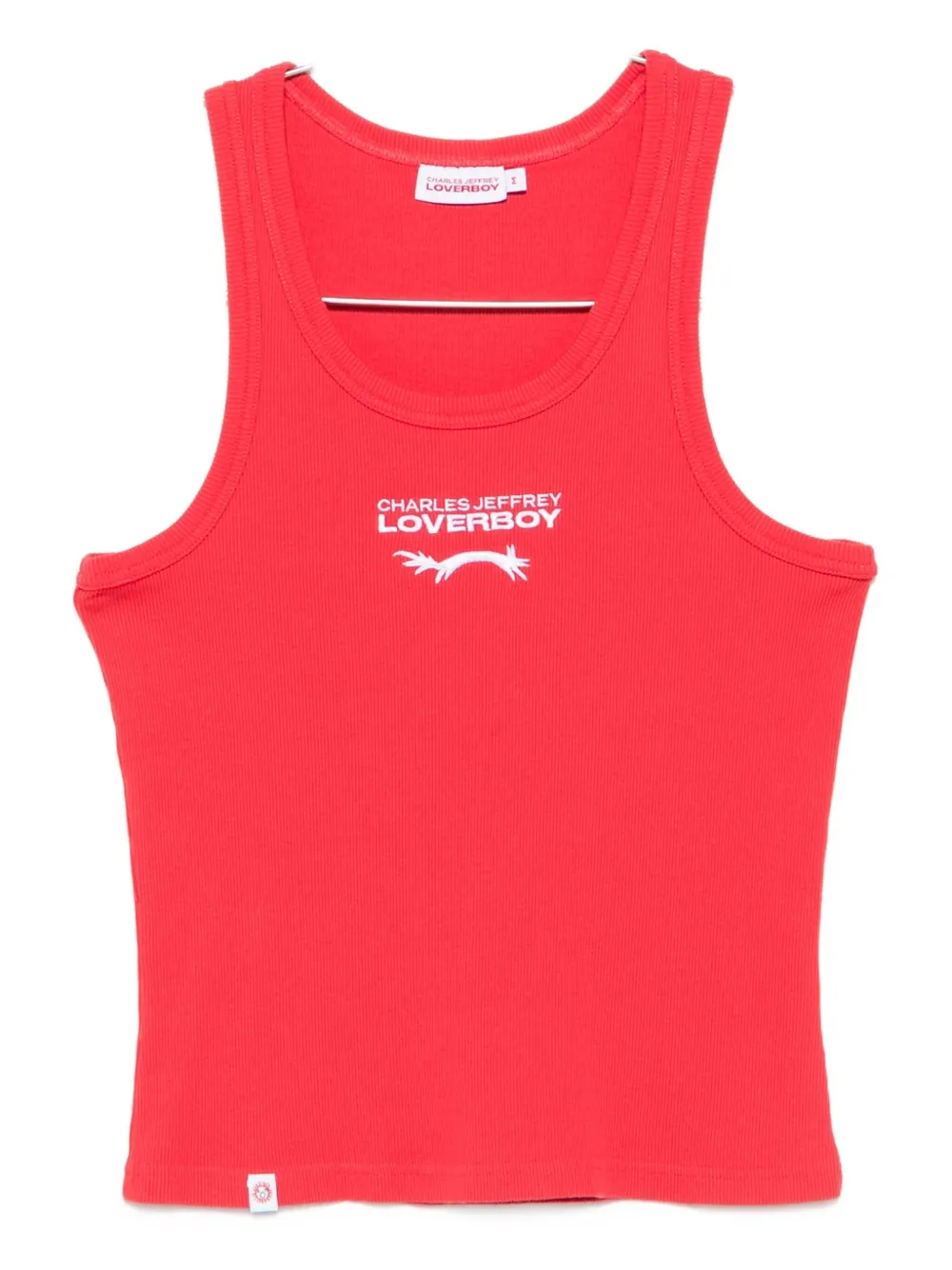 Майка с логотипом в рубчик Charles Jeffrey Loverboy, красный
Майка с логотипом в рубчик Charles Jeffrey Loverboy, красный