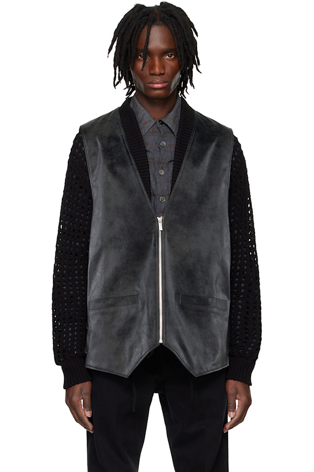 Вязаный жилет из искусственной замши System, мультиколор
Вязаный жилет из искусственной замши System, мультиколор