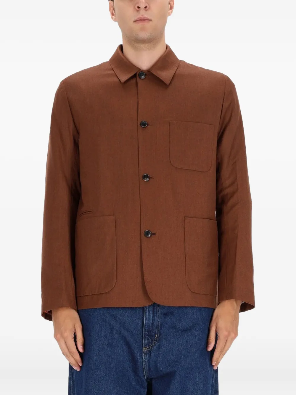 Куртка с накладными карманами Paul Smith, коричневый
Куртка с накладными карманами Paul Smith, коричневый