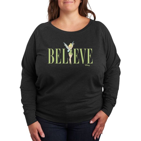 Футболка с длинным рукавом Tinker Bell plus size Believe из французского футера Disney, серый
Футболка с длинным рукавом Tinker Bell plus size Believe из французского футера Disney, серый