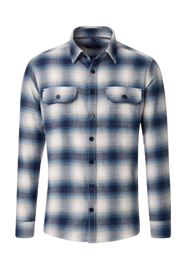 Рубашка свободного кроя с длинными рукавами и воротником-стойкой. Casamoda, синий
Рубашка свободного кроя с длинными рукавами и воротником-стойкой. Casamoda, синий