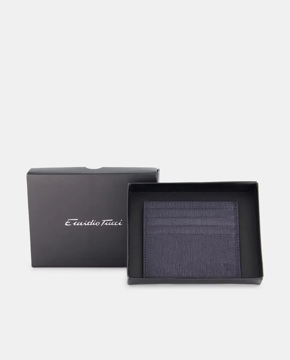 Держатель для карт из кожи Saffiano Emidio Tucci, синий
Держатель для карт из кожи Saffiano Emidio Tucci, синий