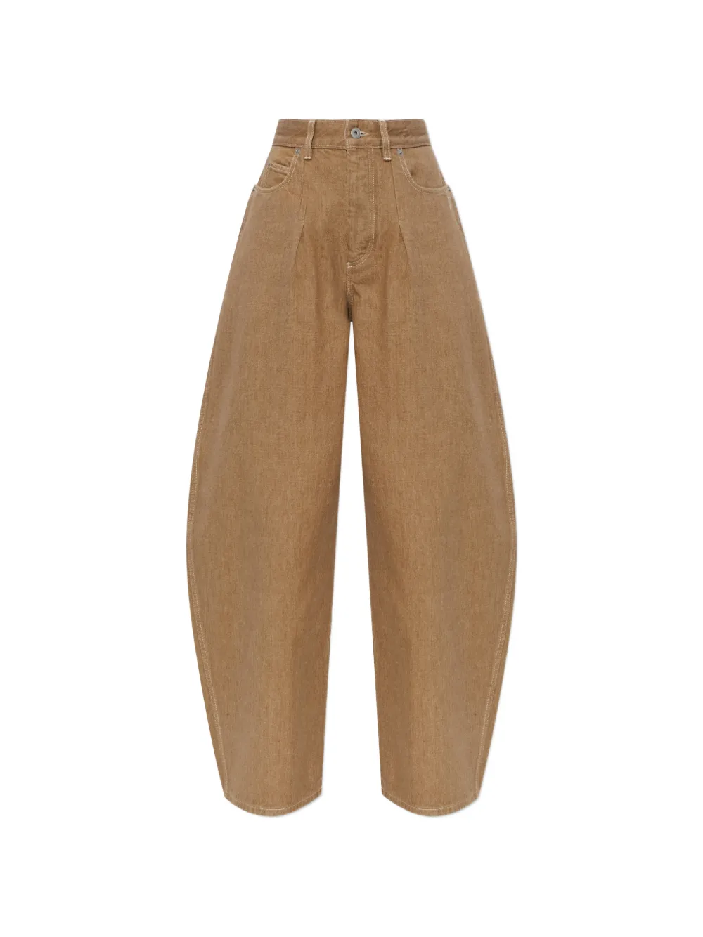 Джинсы из денима свободного кроя с плиссировкой Jacquemus, коричневый
Джинсы из денима свободного кроя с плиссировкой Jacquemus, коричневый