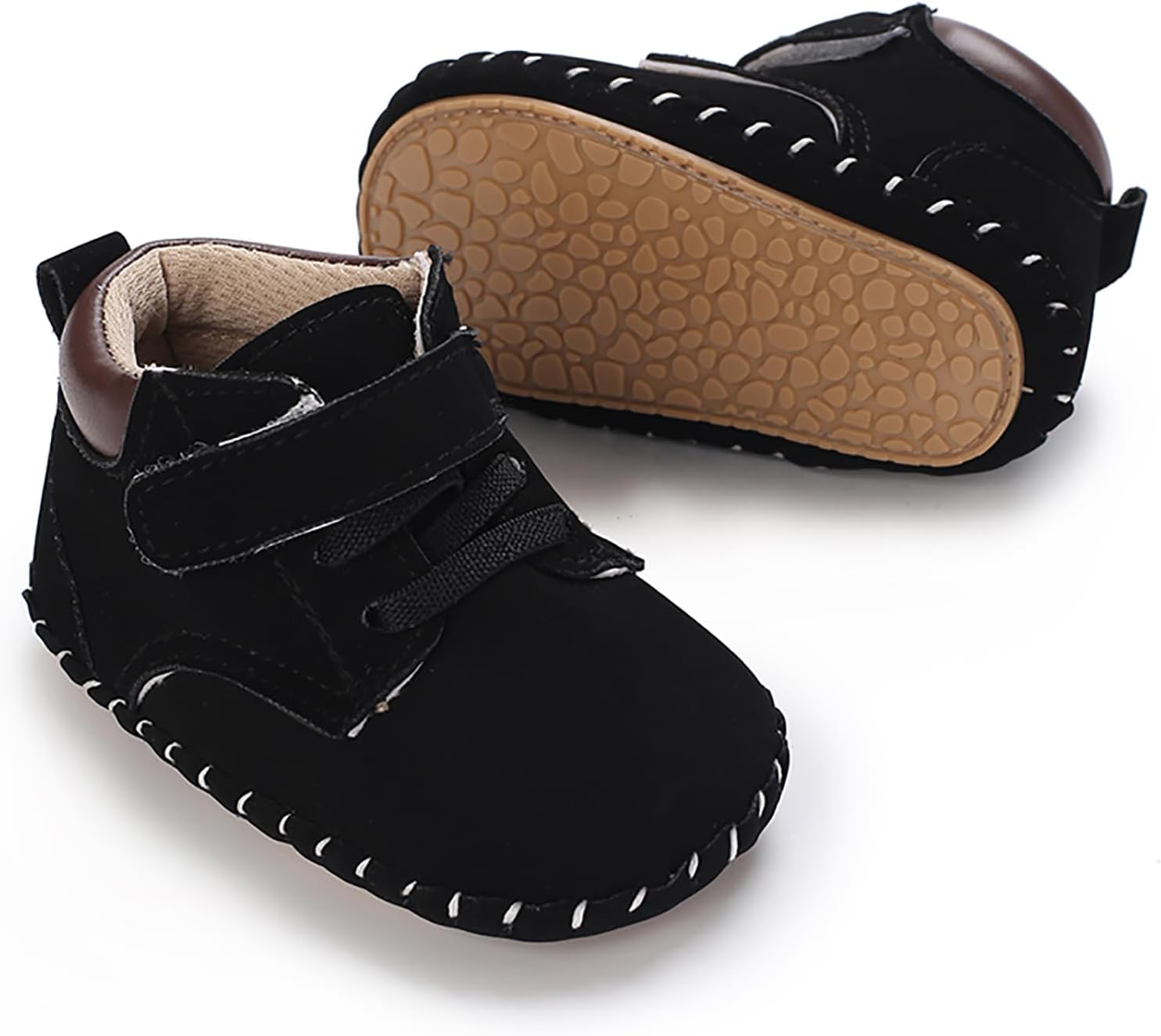 Детские кроссовки SOFMUO для мальчиков и девочек, высокие на щиколотку, из искусственной кожи, с нескользящей подошвой, мягкой резиновой подошвой, для малышей, детская обувь для униформы, A4/Black
Детские кроссовки SOFMUO для мальчиков и девочек, высокие на щиколотку, из искусственной кожи, с нескользящей подошвой, мягкой резиновой подошвой, для малышей, детская обувь для униформы, A4/Black