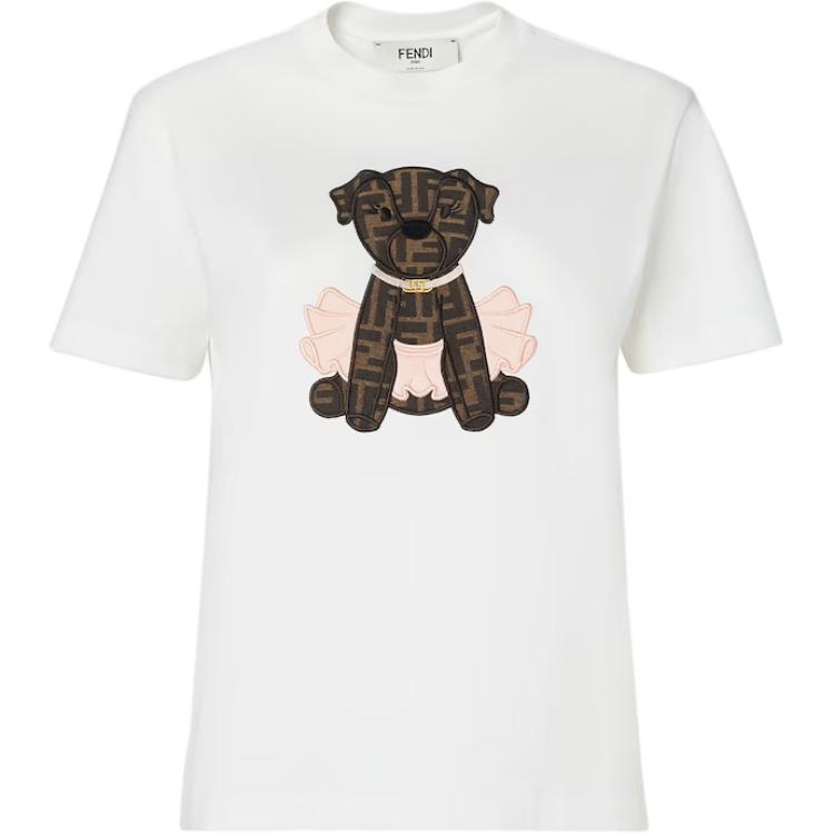Футболка Itina с аппликацией в виде собаки Fendi, белый
Футболка Itina с аппликацией в виде собаки Fendi, белый