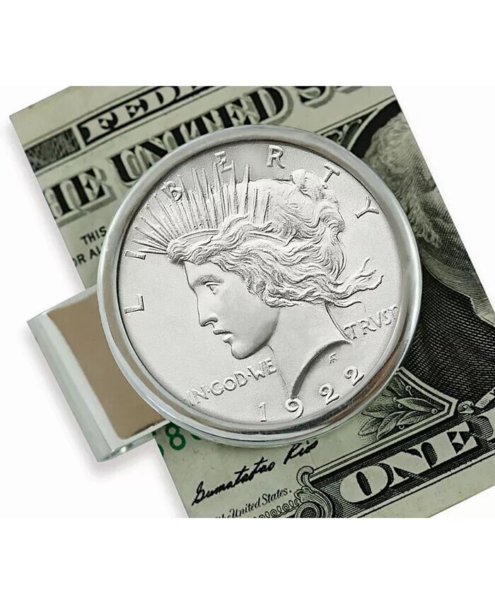 Мужской зажим для денег в виде монеты мира из стерлингового серебра American Coin Treasures, серебро
Мужской зажим для денег в виде монеты мира из стерлингового серебра American Coin Treasures, серебро