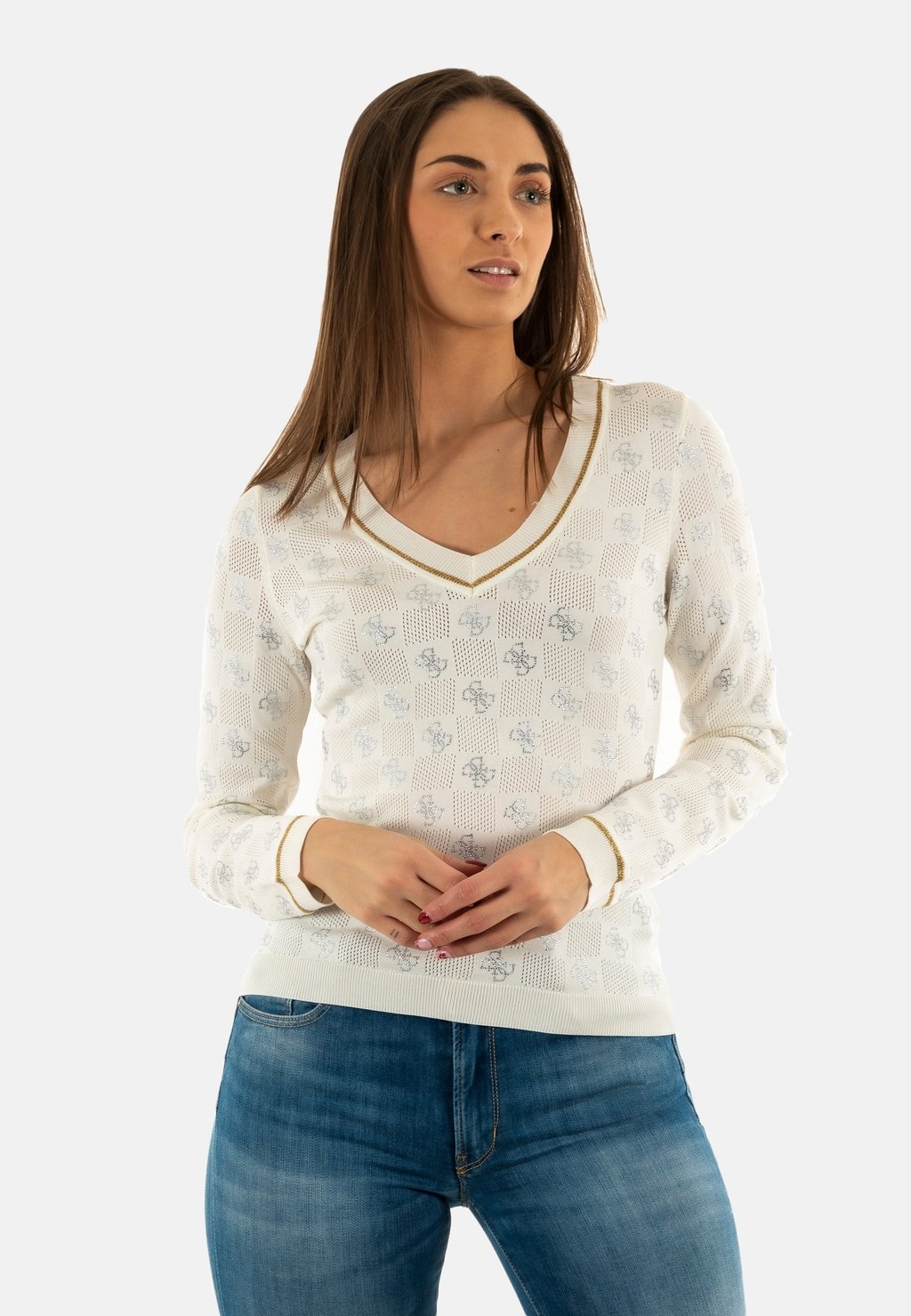 Джемпер Guess, белый
Джемпер Guess, белый