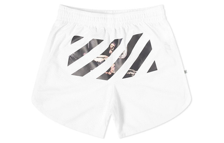 Сетчатые шорты Caravaggio Arrows Off-White 
Сетчатые шорты Caravaggio Arrows Off-White