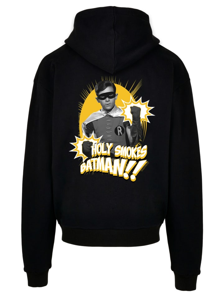 Ультратяжелая толстовка с капюшоном Batman TV Robin Holy Smokes черного цвета F4NT4STIC
Ультратяжелая толстовка с капюшоном Batman TV Robin Holy Smokes черного цвета F4NT4STIC