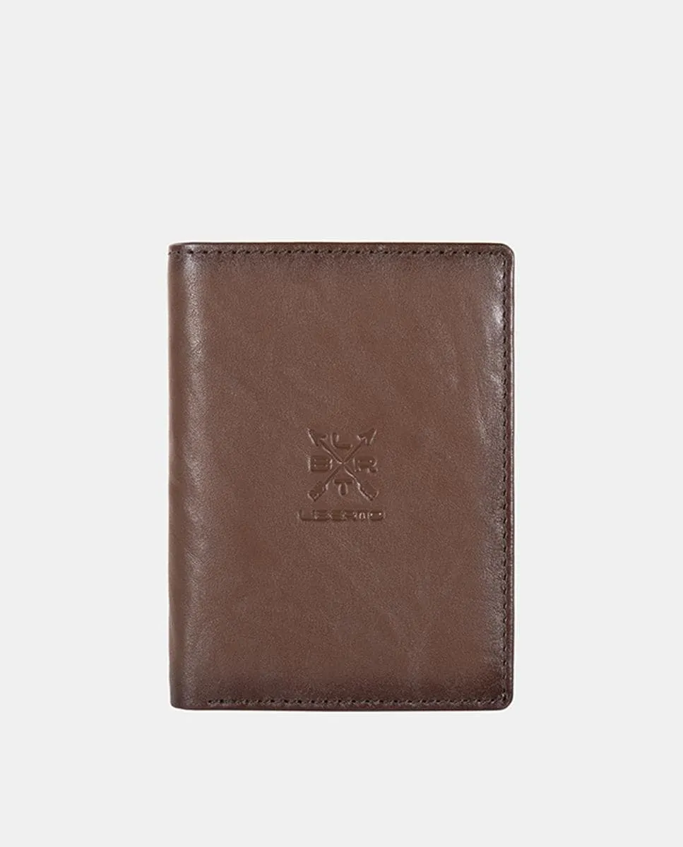 Вертикальный бумажник на молнии Liberto, коричневый
Вертикальный бумажник на молнии Liberto, коричневый