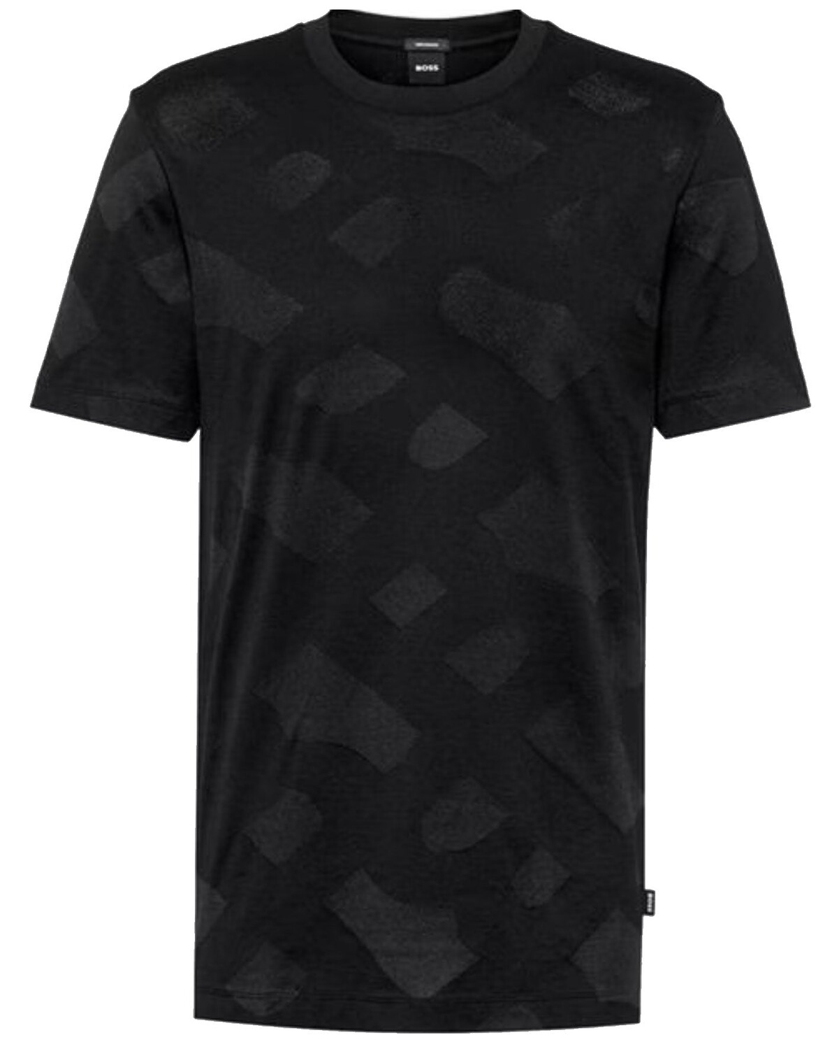 Hugo Boss Мужская Tiburt 355 Черная жаккардовая футболка с круглым вырезом и короткими рукавами, черный
Hugo Boss Мужская Tiburt 355 Черная жаккардовая футболка с круглым вырезом и короткими рукавами, черный