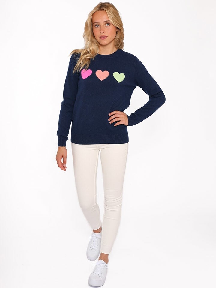 Пуловер Zwillingsherz Kaschmir-Pullover Herzen, темно-синий
Пуловер Zwillingsherz Kaschmir-Pullover Herzen, темно-синий