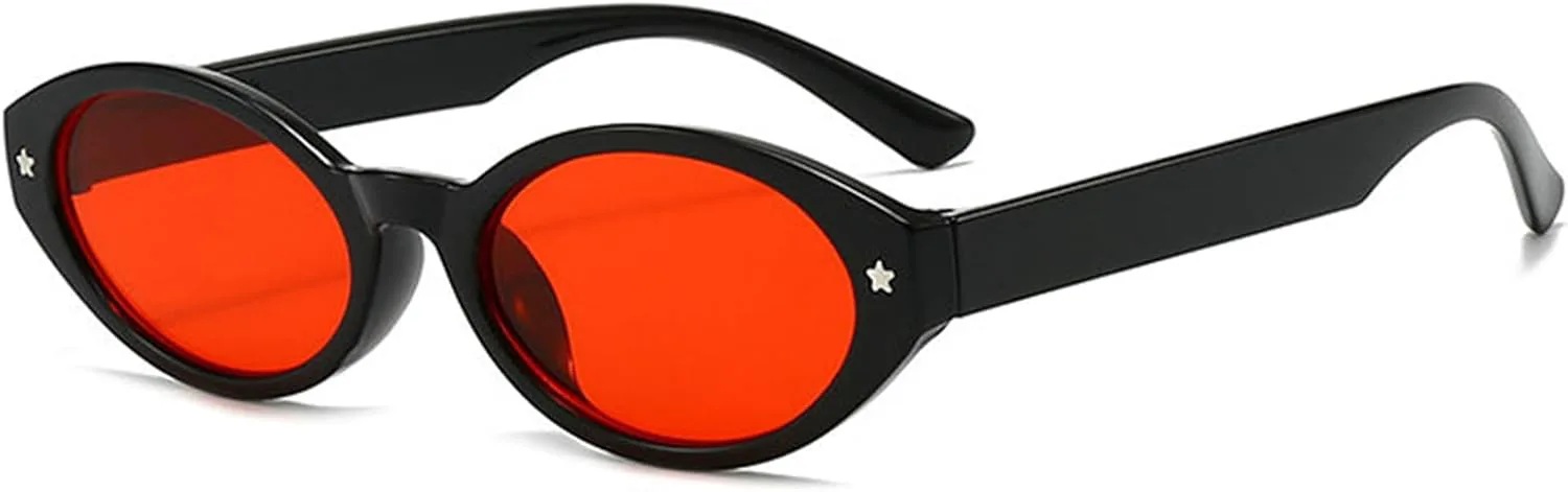 Солнцезащитные очки Willochra в стиле ретро, овальные, для женщин и мужчин, винтажные, 90-х, маленькие, «кошачий глаз», с заклепками, черные, UV400, C10
Солнцезащитные очки Willochra в стиле ретро, овальные, для женщин и мужчин, винтажные, 90-х, маленькие, «кошачий глаз», с заклепками, черные, UV400, C10