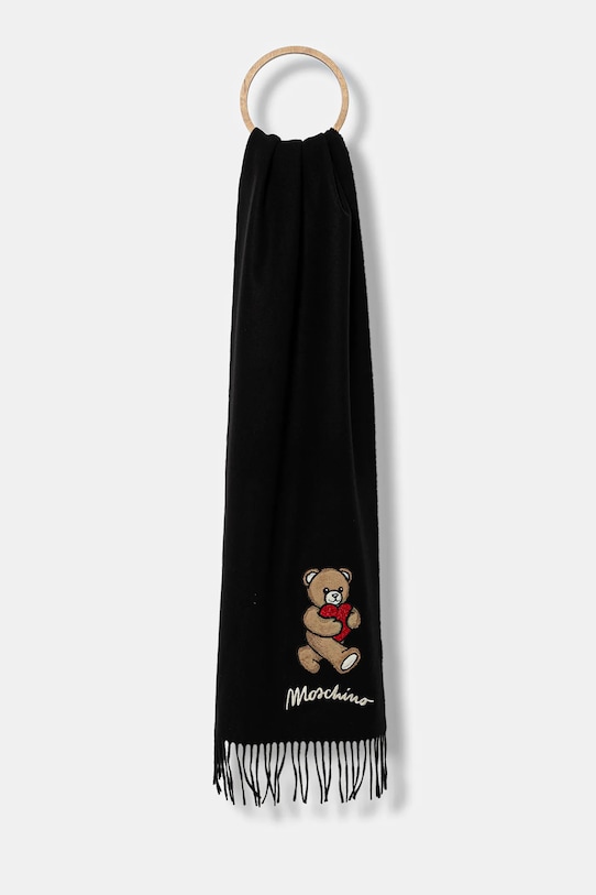 Шерстяной шарф Moschino, черный
Шерстяной шарф Moschino, черный