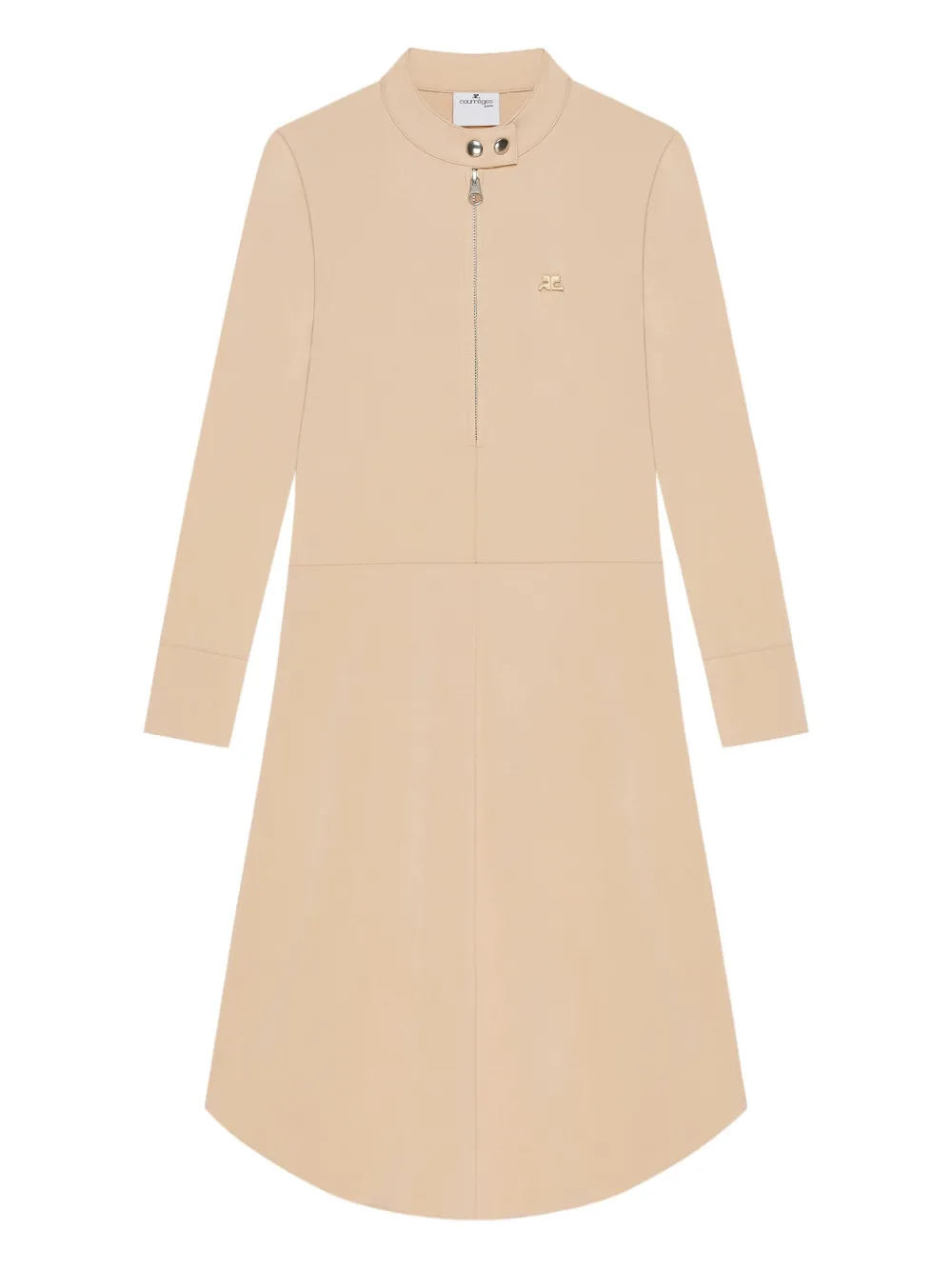Платье с воротником на молнии Courrèges, нейтральный
Платье с воротником на молнии Courrèges, нейтральный