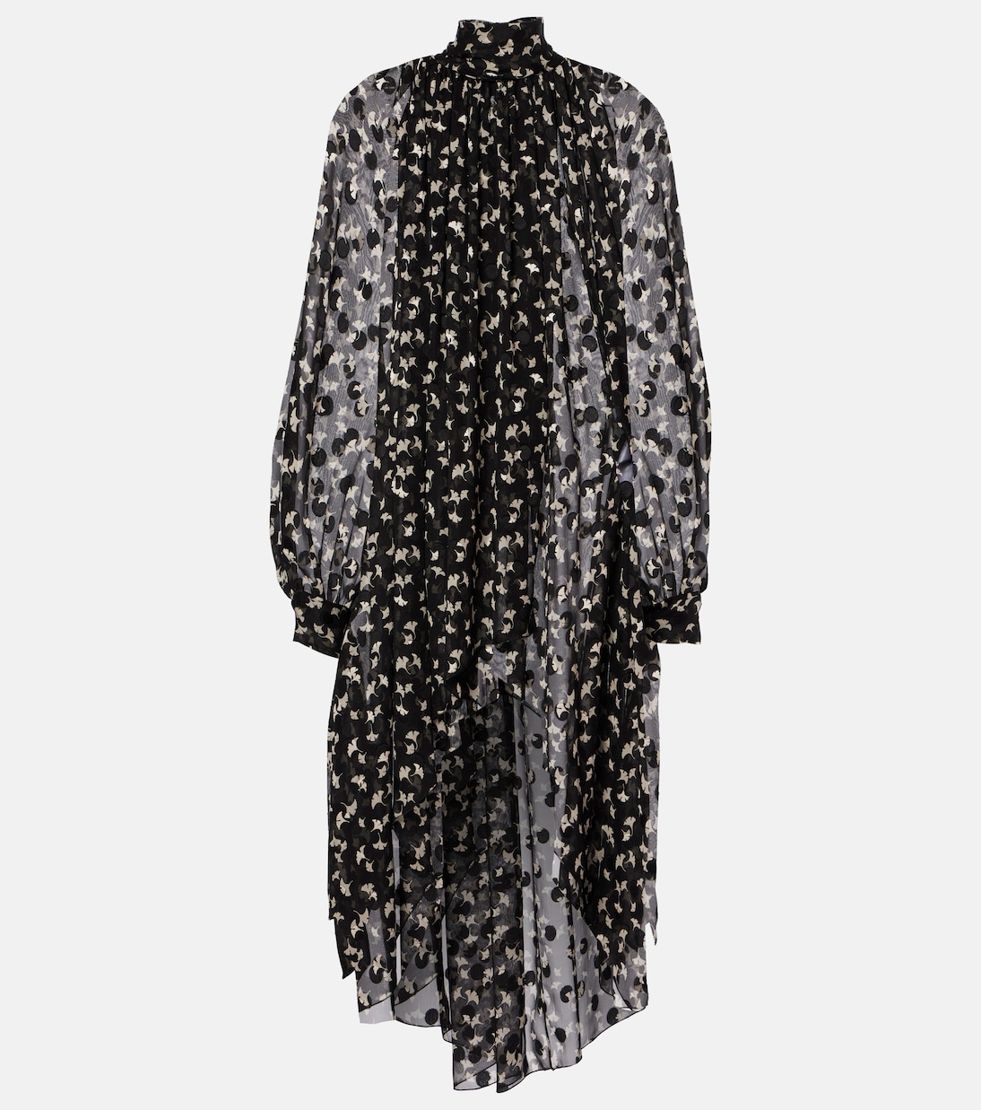 Платье миди из шелкового шифона с цветочным принтом Chloé, черный
Платье миди из шелкового шифона с цветочным принтом Chloé, черный