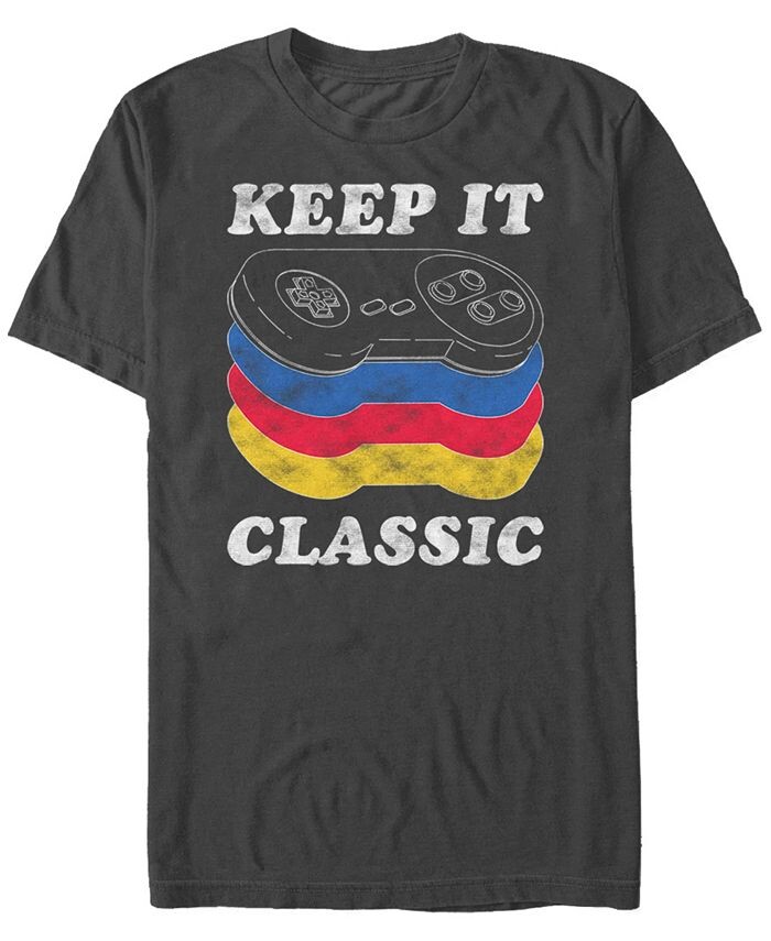 Мужская футболка с короткими рукавами и классическим контроллером Nintendo Snes Keep It Fifth Sun, серый
Мужская футболка с короткими рукавами и классическим контроллером Nintendo Snes Keep It Fifth Sun, серый