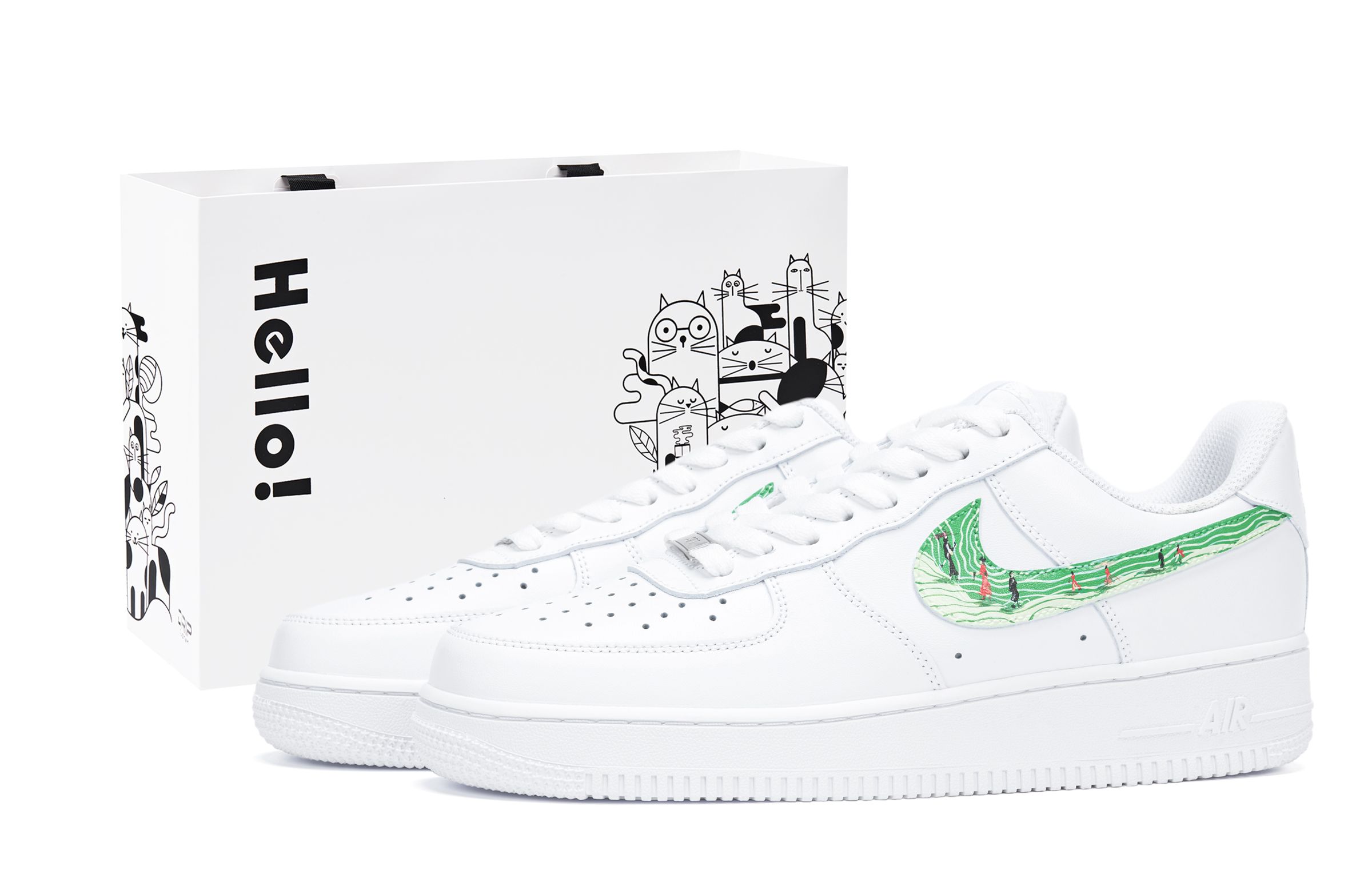 Nike Кроссовки Air Force 1 для скейтбординга унисекс бело-зеленые, цвет White Green
Nike Кроссовки Air Force 1 для скейтбординга унисекс бело-зеленые, цвет White Green