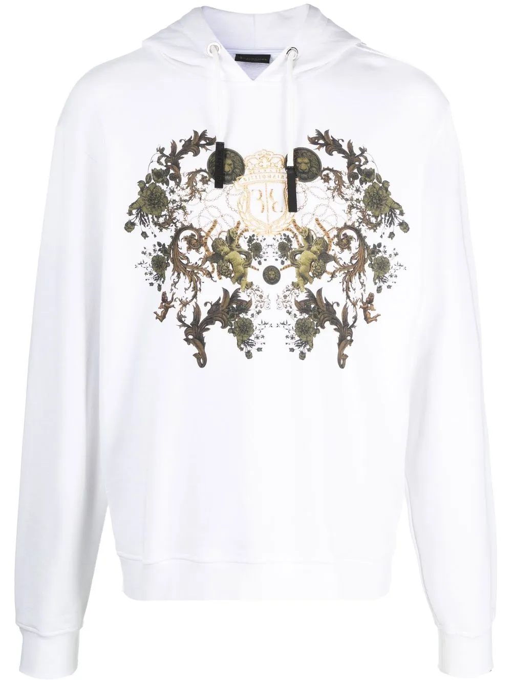 Худи с кулиской и логотипом Billionaire, белый
Худи с кулиской и логотипом Billionaire, белый