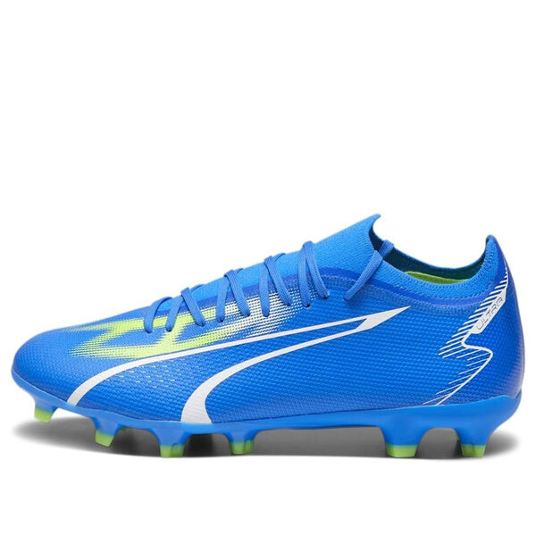 Кроссовки ultra match fg/ag 'ultra blue white green' Puma, синий 
Кроссовки ultra match fg/ag 'ultra blue white green' Puma, синий