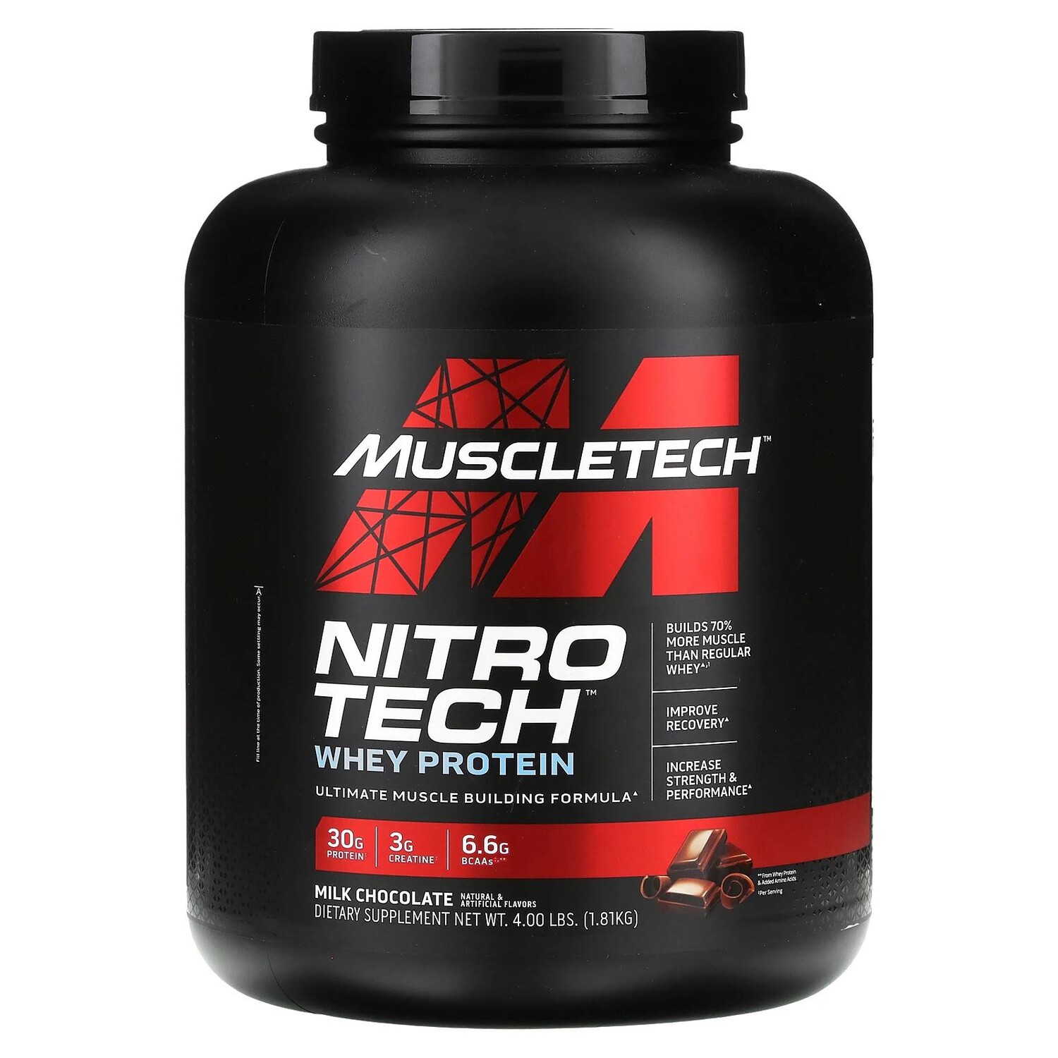Muscletech NitroTech основной источник пептидов и изолятов сывороточного белка молочный шоколад 1,81 кг (4,00 фунта)
Muscletech NitroTech основной источник пептидов и изолятов сывороточного белка молочный шоколад 1,81 кг (4,00 фунта)