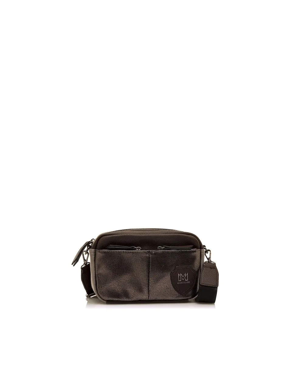Женская сумка-бандо с металлизированным эффектом и двойным карманом Mariamare, коричневый
Женская сумка-бандо с металлизированным эффектом и двойным карманом Mariamare, коричневый