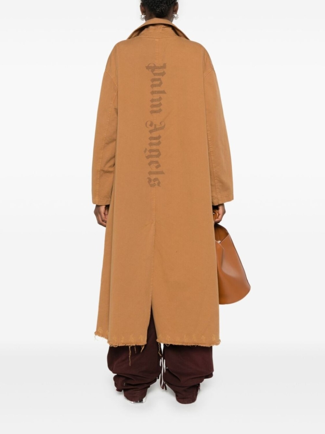 Palm Angels однобортное пальто с необработанными краями, коричневый
Palm Angels однобортное пальто с необработанными краями, коричневый
