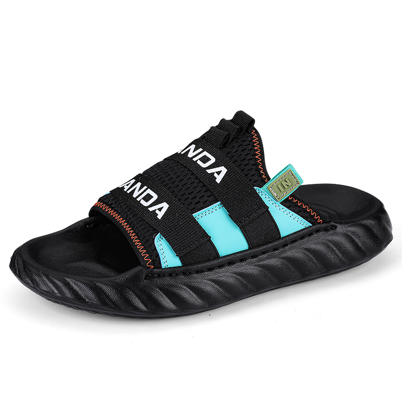 Тапочки-слайды мужские, устойчивые к истиранию LONGYING, White Gray 
Тапочки-слайды мужские, устойчивые к истиранию LONGYING, White Gray