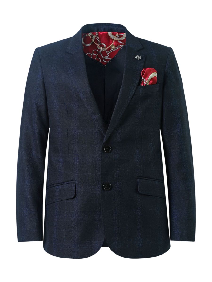 Приталенная клетчатая куртка для мальчиков Elie Balleh, черный
Приталенная клетчатая куртка для мальчиков Elie Balleh, черный