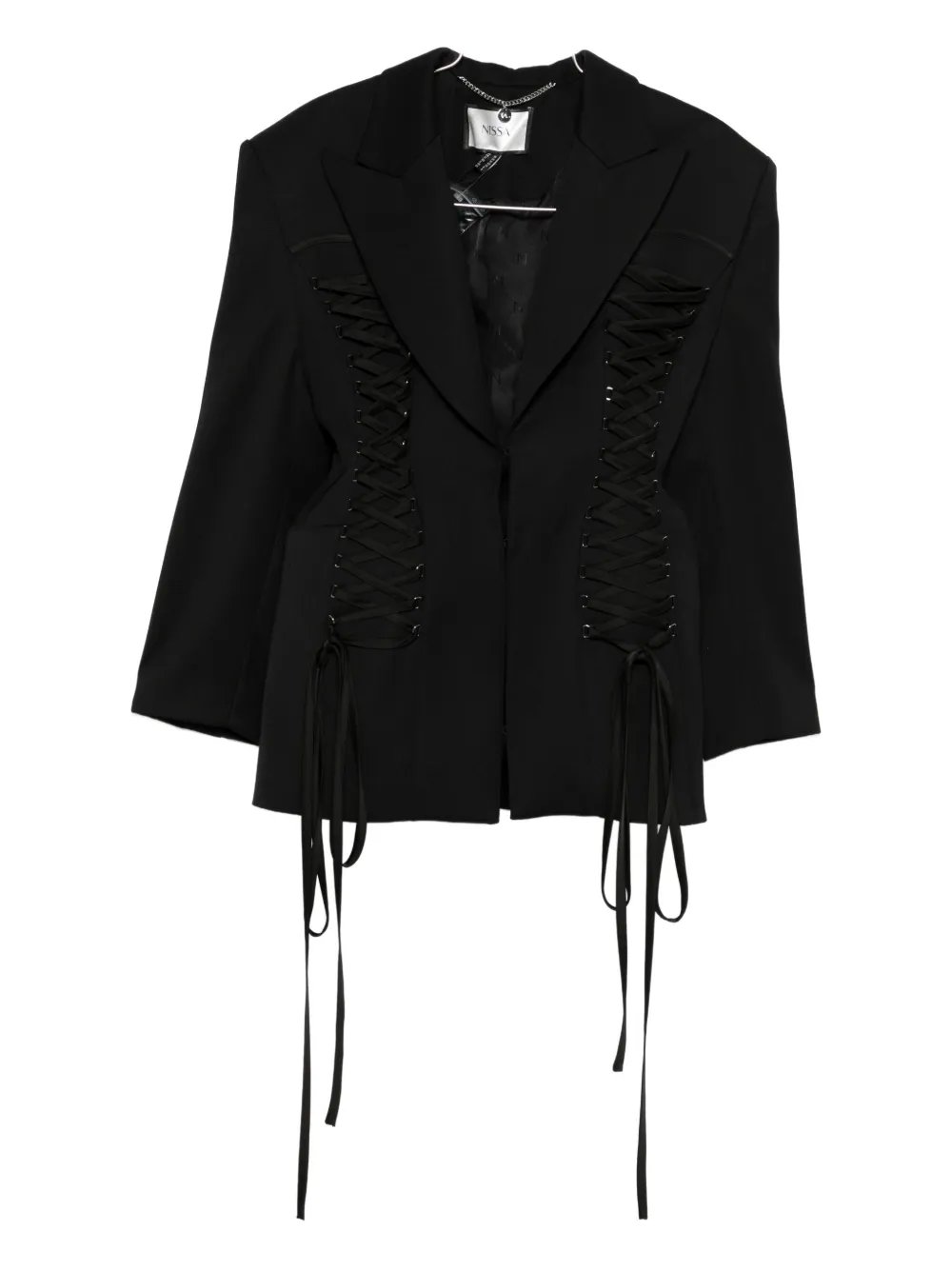 Блейзер со шнуровкой NISSA, черный
Блейзер со шнуровкой NISSA, черный