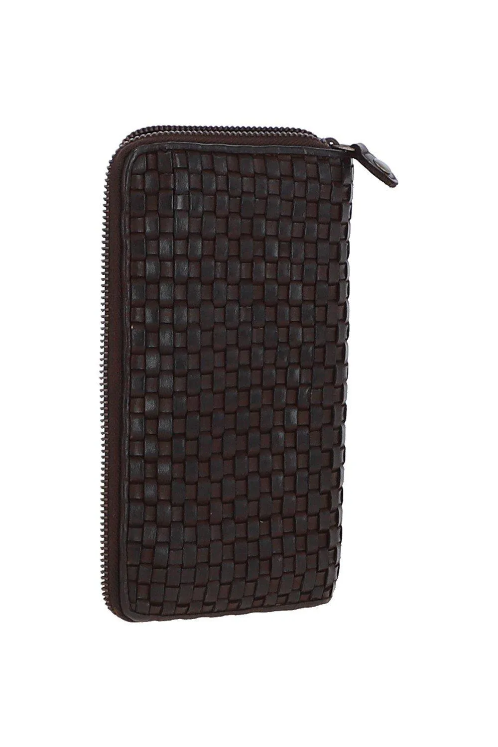 Винтажный плетеный кожаный кошелек на молнии вокруг большого кошелька для монет на 10 карт Ashwood Leather, коричневый
Винтажный плетеный кожаный кошелек на молнии вокруг большого кошелька для монет на 10 карт Ashwood Leather, коричневый