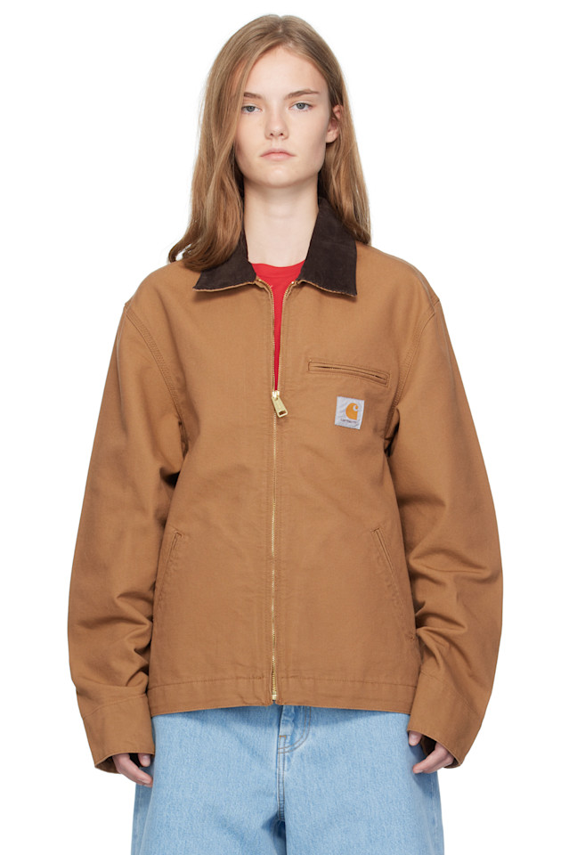 Carhartt Work In Progress Коричневая детройтская куртка
Carhartt Work In Progress Коричневая детройтская куртка