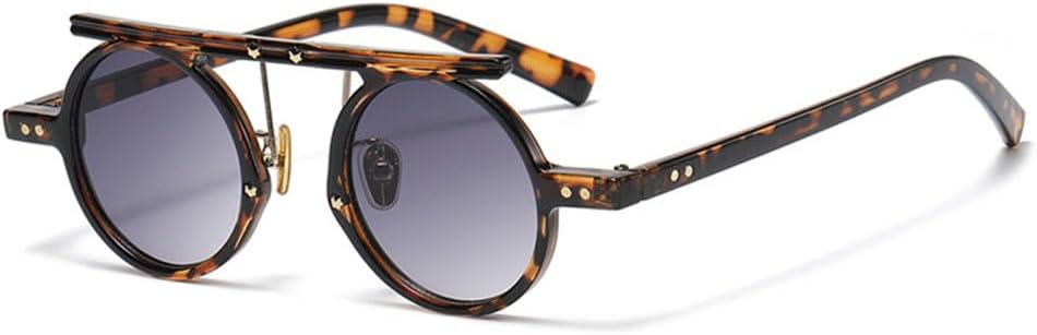 Ретро маленькие круглые женские солнцезащитные очки, модные очки в стиле панк с двойной перемычкой, градиентные мужские солнцезащитные очки с двухцветными заклепками, защита от УФ-излучения UV400 TYUVIVO, Black
Ретро маленькие круглые женские солнцезащитные очки, модные очки в стиле панк с двойной перемычкой, градиентные мужские солнцезащитные очки с двухцветными заклепками, защита от УФ-излучения UV400 TYUVIVO, Black