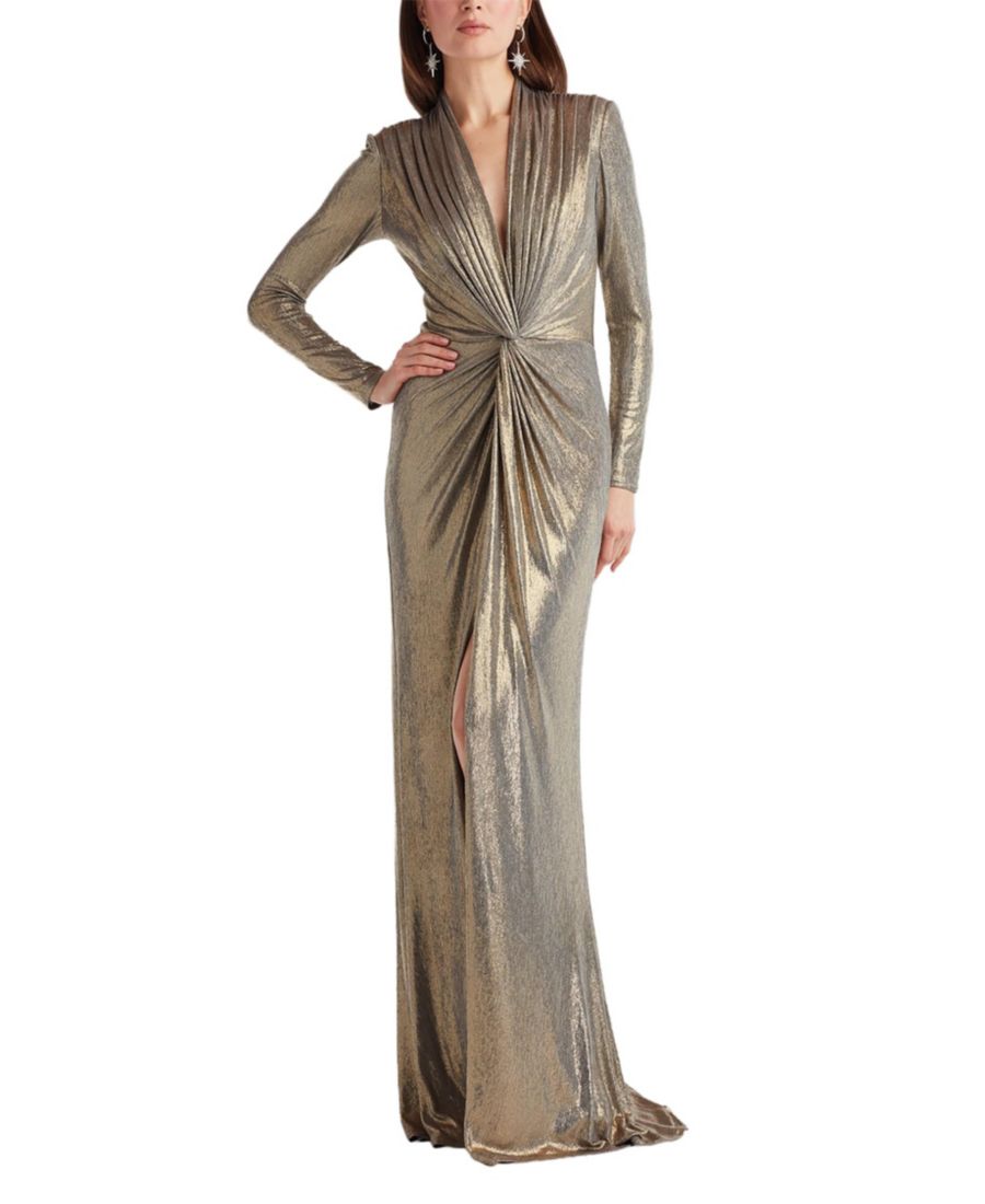 Женское платье Ferrum Metallic Twist Drape Tadashi Shoji, Beige
Женское платье Ferrum Metallic Twist Drape Tadashi Shoji, Beige