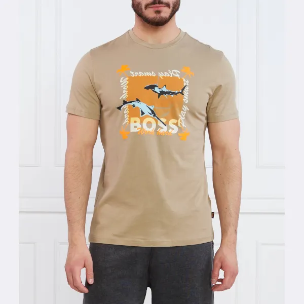 Футболка Teeshark стандартного кроя Boss, бежевый
Футболка Teeshark стандартного кроя Boss, бежевый