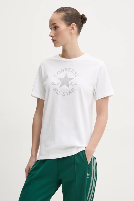 Хлопковая футболка Converse, бежевый
Хлопковая футболка Converse, бежевый